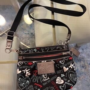 Coach Multicolor Poppy Hearts & Stars Glam Bag